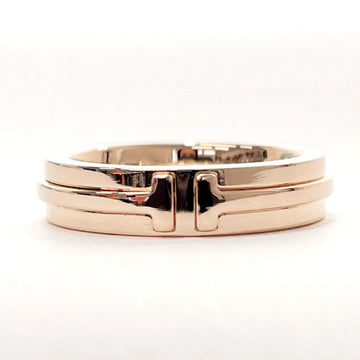 TIFFANY T Narrow Ring K18 Pink Gold &Co. 60151315 Women's