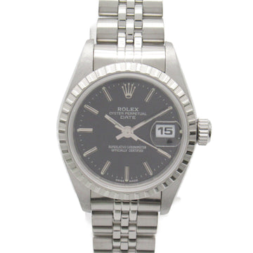 ROLEX Perpetual Date A Number Wrist Watch Wrist Watch 79240 Mechanical Automatic Black Stainless Steel 79240