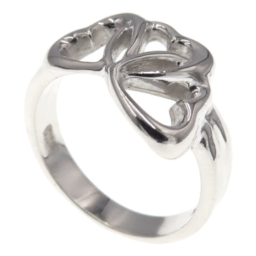 TIFFANY Triple Heart Ring Silver Women's &Co.