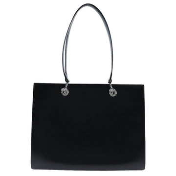 CARTIER Panthere Tote Bag L1000360 Leather Made in France Black Shoulder Handbag A4 Snap Button PANTHERE Ladies