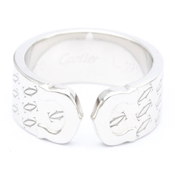 CARTIER C2 Ring Christmas 2000 Limited White Gold [18K] Fashion No Stone Band Ring Silver