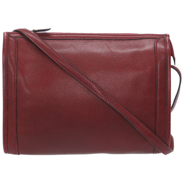Hermes Vintage Leather Shoulder Bag Bordeaux 0117HERMES