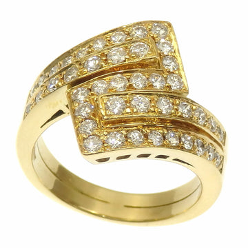 Piaget Diamond Ring Women's K18YG No. 11 Estimated 1.5ct 8.4g 750 18K Yellow Gold