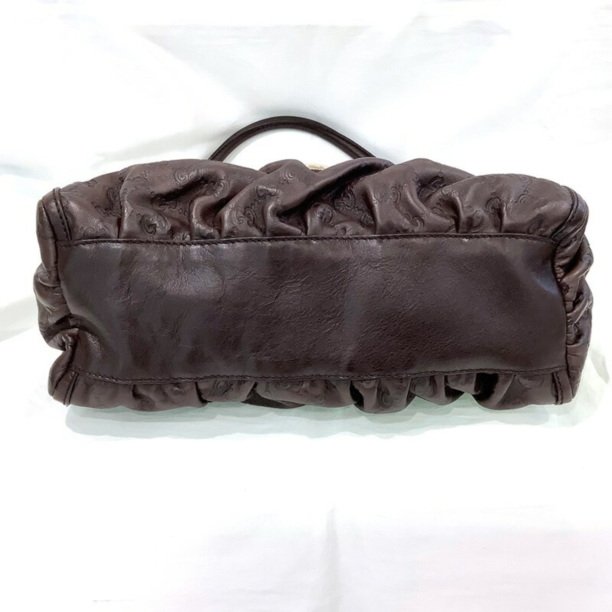 Gucci GUCCI Abbey sima shoulder bag 190525 leather brown