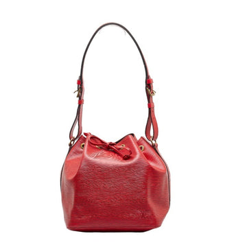 LOUIS VUITTON Epi Petit Noe Shoulder Bag M44107 Castilian Red Leather Women's
