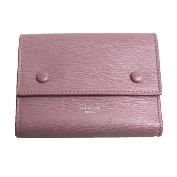 CELINE Medium Flap Multi-Function Tri-Fold Wallet Pink Antique Rose 10A943B4B.24RS Women's
