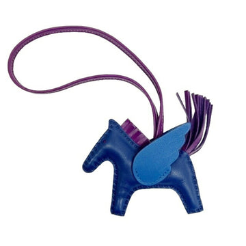 HERMES Rodeo Pegasus PM Z Engraved Made in 2021 Anyo Milo Swift Blue France Saphir Violet New Bag Charm Leather Women's Men's