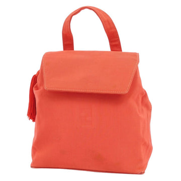 FENDI Bag Mini Handbag Pouch Pattern Canvas Women's Orange
