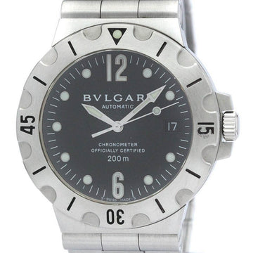 BVLGARIPolished  Diagono Scuba Steel Automatic Mens Watch SD38S BF564385