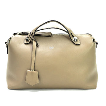 Fendi Handbag Shoulder Bag 2Way By The Way Medium TORTORA Greige Leather Women's 8BL124-1D5 158-010