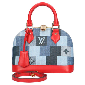 Louis Vuitton Alma PM Blue Handbag Women's Epi Denim M51052