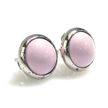HERMES Earrings Eclipse Metal Light Pink Ladies