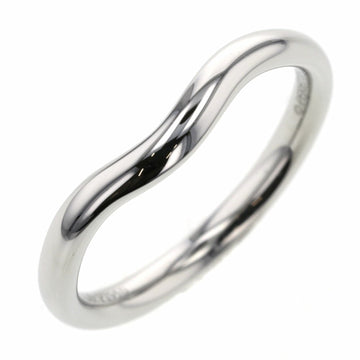 TIFFANY Ring / Curved Band Width Approximately 2mm Platinum PT950 No. 9 Ladies  & Co.