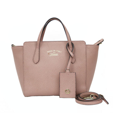 Gucci Shoulder Bag Handbag Pink Ladies