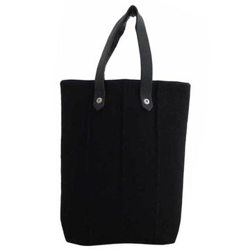 Hermes Bag Amedaba PM Black 100% Wool Handbag Tote Women's Men's