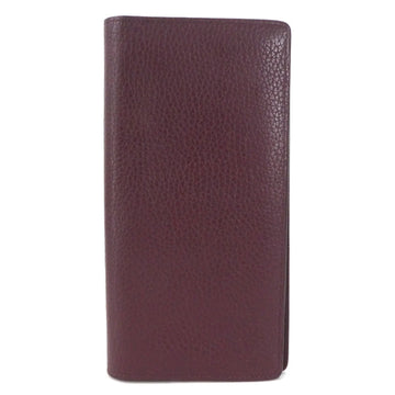 LOUIS VUITTON Bifold Long Wallet Portefeuille Braza/Taurillon Leather Bordeaux Men's M58202