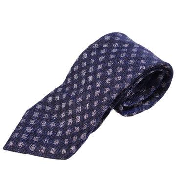 BOTTEGA VENETA Necktie Plaid 100% Silk Men's Blue