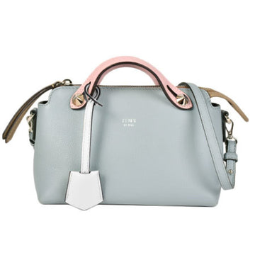 Fendi 2way handbag visor way mini by color blue pink leather 8BL140
