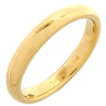 TIFFANY 750YG Band Women's Ring 750 Yellow Gold Size 9.5