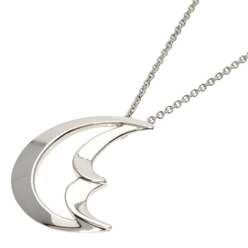 TIFFANY Crescent Moon Necklace Silver Women's &Co.