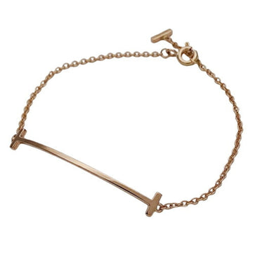 TIFFANY&Co. Bracelet Ladies 750PG T Smile Pink Gold Polished
