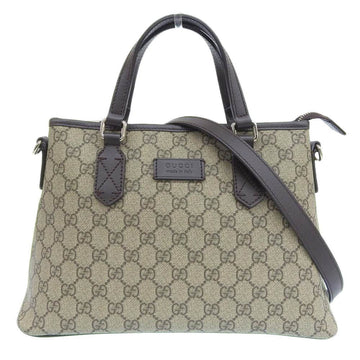 GUCCI GG Supreme Handbag Shoulder Bag Brown 429019 486628
