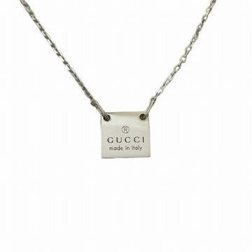 GUCCI Logo Plate Brand Accessories Necklace Unisex Wallet