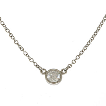 TIFFANY&Co. visor yard necklace Pt950 platinum diamond ladies