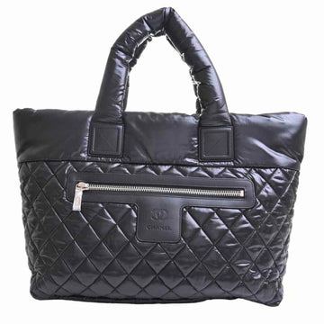 Chanel Nylon Coco Coon Tote Bag Black