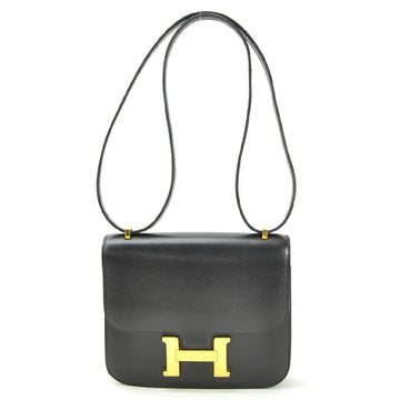 Hermes Shoulder Bag Constance 3 Mini 18 Black Box Calf Ladies