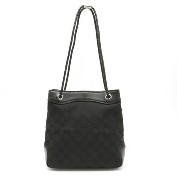 Gucci GG Canvas Handbag Mini Tote Bag Leather Black 109143
