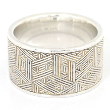 Hermes Ring SV Sterling Silver Size 12.5 Ladies