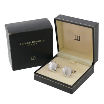 DUNHILL Square Wave Design Cufflinks Silver 925
