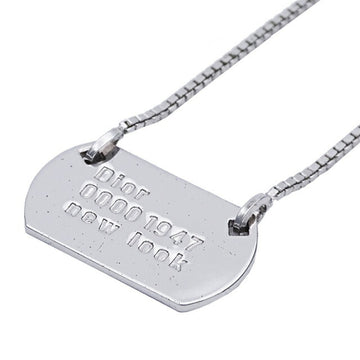 CHRISTIAN DIOR necklace Lady's silver plate