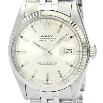 ROLEXVintage Polished  Datejust 1601 White Gold Steel Automatic Watch BF562546