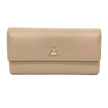 Vivienne Westwood long wallet leather beige unisex Vivien