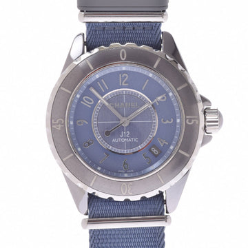 CHANEL J12 G.10 38mm H4338 Men's Ceramic / Titanium Nylon Watch Self-winding Blue Dial