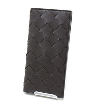 Bottega Veneta Maxi Intrecciato Bi-fold wallet 473065 Nappa leather brown