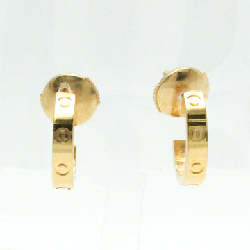 CARTIER Mini Love Earrings No Stone Pink Gold [18K] Half Hoop Earrings Pink Gold