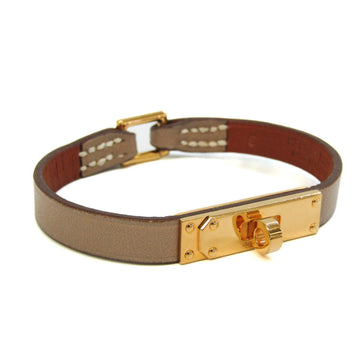 Hermes Kelly Micro Kelly Leather,Metal Bangle Beige,Gold