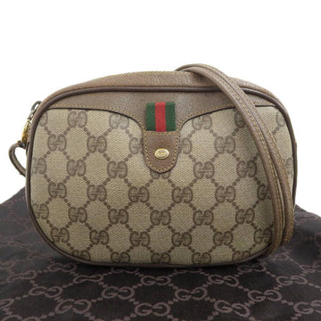 GUCCI Old Sherry Line GG Plus Shoulder Bag Pouch Brown 007 58 6112