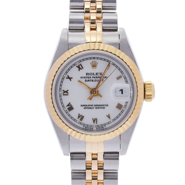 ROLEX Datejust 69173 Ladies YG SS Watch Automatic Winding White Dial