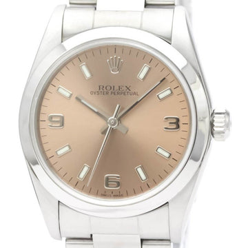 Polished ROLEX Oyster Perpetual 77080 A Serial Automatic Mid Size Watch BF553969