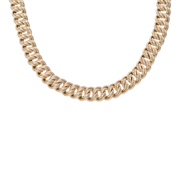 BVLGARI Chain Unisex K18 Yellow Gold Necklace