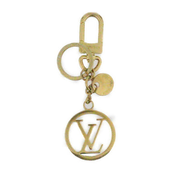 LOUIS VUITTON bag charm LV circle key holder M68000 metal gold ring logo fittings