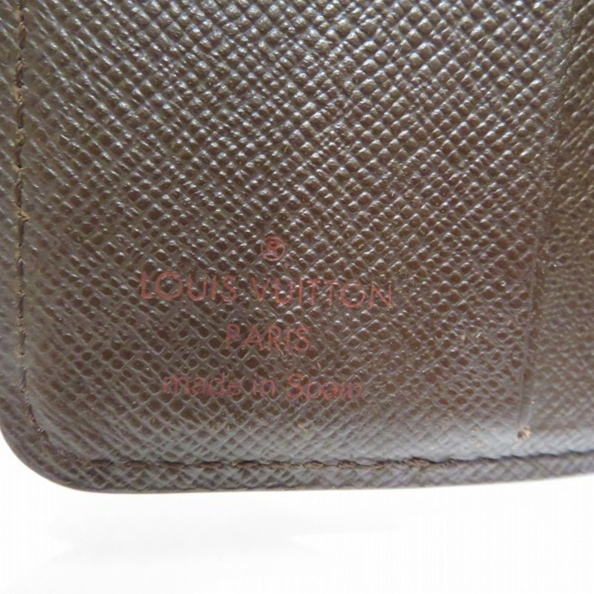 Louis Vuitton LOUVUITTON zip bi-fold wallet Damier Ebene N61668