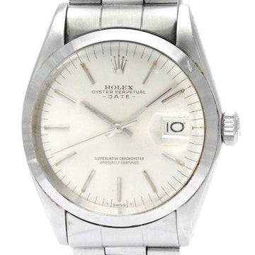ROLEXVintage  Oyster Perpetual Date 1500 Steel Automatic Mens Watch BF565466