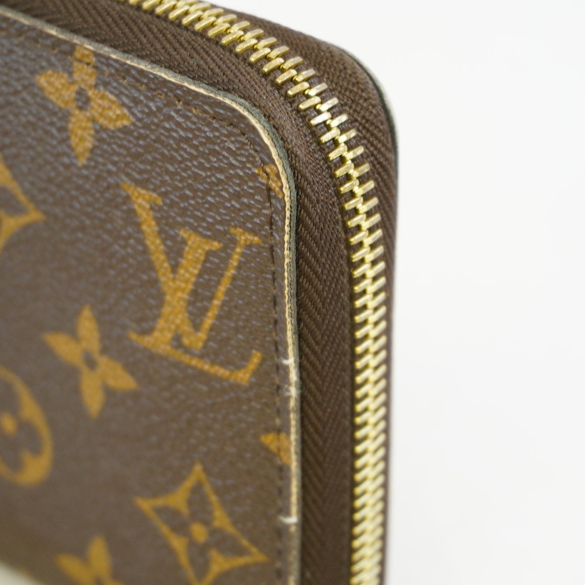 Auth Louis Vuitton Monogram Zippy Wallet M60017 Men,Women,Unisex