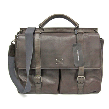 DOLCE & GABBANA Women's Leather Handbag,Shoulder Bag Brown