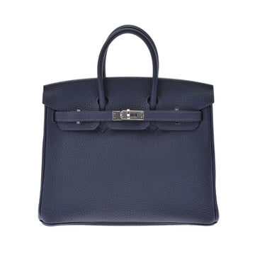 Hermes Birkin 25 Bleu Nuit Palladium Hardware Y Engraved (around 2020) Ladies Togo Handbag